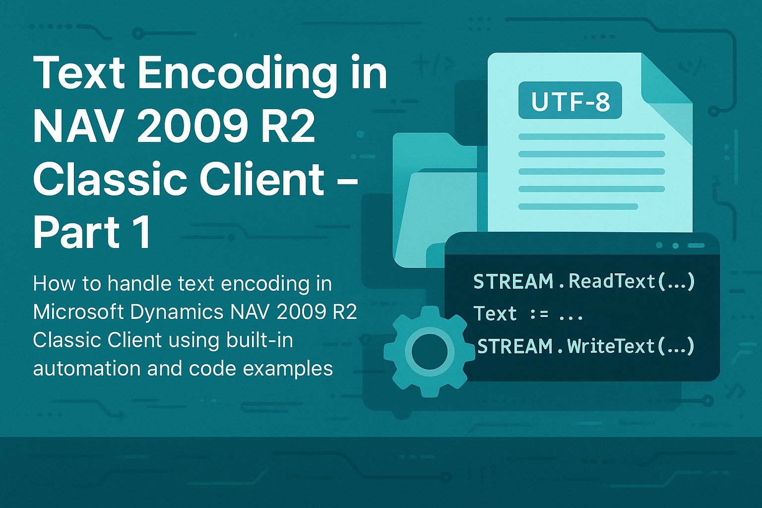 Text encoding in NAV 2009 R2 Classic Client
